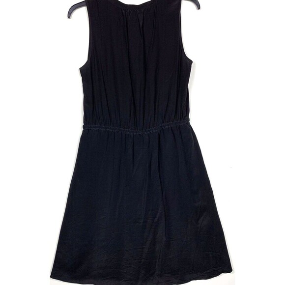 Cynthia Rowley Womens Dress Medium Black All Silk Sleeveless Lightweight Summer - Picture 6 of 6